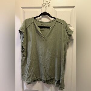 Aerie Washed Olive Tee